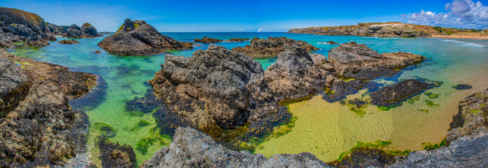 Turquoise Waters of the Donnant Beach - 406861853