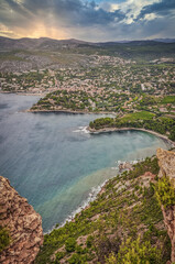 Blue Sea seen from the Top of the Creeks of Cassis - 406861857