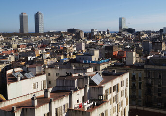 Vistas de Barcelona desde los tejados de la ciudad