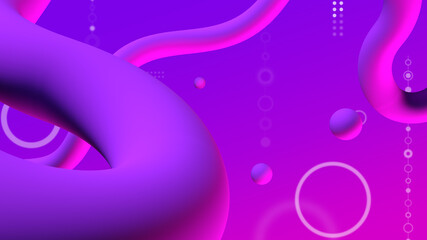 Liquid purple color background design. Three-dimensional background.