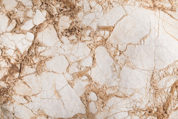 Stone texture with cracks. top view.