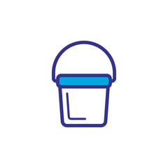 bucket icon vector design trendy