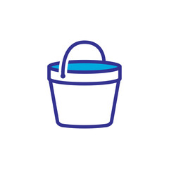 bucket icon vector design trendy