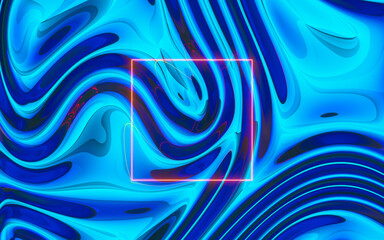 Gradient wave cloth, fluid color background, 3d rendering.
