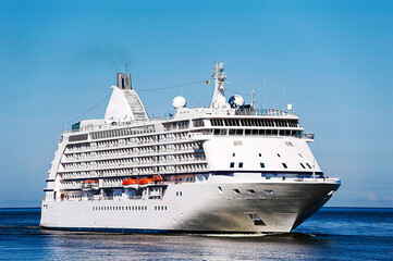 Cruise ship in the harbor.