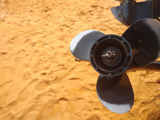 Fishing boat engine propeller