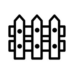 Fence House Line Icon Logo Illustration Vector Isolated Design. Spring Season Icon Theme. Suitable for Web Design, Logo, App, and UI.