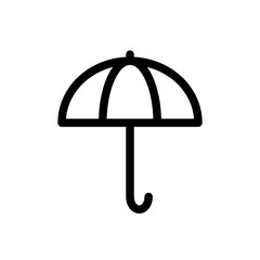 Umbrella Line Icon Logo Illustration Vector Isolated Design. Spring Season Icon Theme. Suitable for Web Design, Logo, App, and UI.