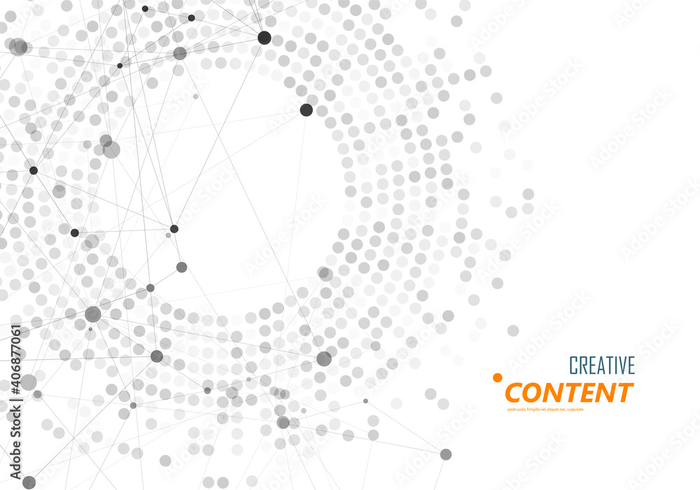 Poster abstract swirl line and dotted background. vector illustration for your site design and print.