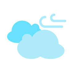 Wind Cloud Icon Logo Illustration Vector Isolated. Spring Season Icon. Suitable for Web Design, Logo, App, and UI.