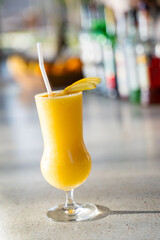 fresh mango smoothie for drink