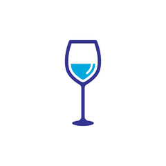 wine glass icon vector design trendy