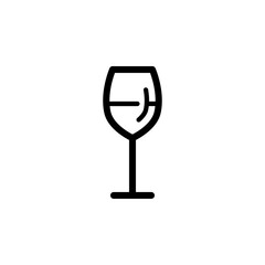 wine glass icon vector design trendy