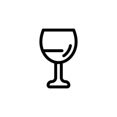 wine glass icon vector design trendy