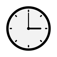 Time icon vector. Clock icon symbol illustration. Flat time clock web design. Stock image. EPS 10.