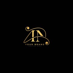 Initial Letter AN, Luxury Monogram Logotype. Typography for company and bussines logo.