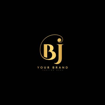 Initial Letter BJ, Luxury Monogram Logotype. Typography for company and bussines logo.