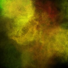 yellow green nebula background 