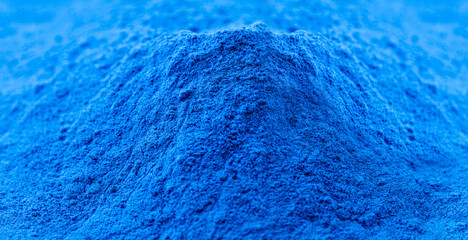 Fototapeta na wymiar cobalt oxide, blue pigment, used in the ceramic industry as an additive to create blue enamels in the chemical industry to produce cobalt salts