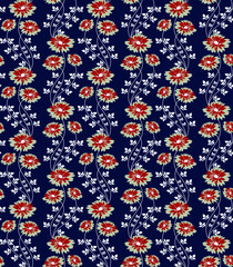 seamless small vector flower design pattern  on background