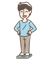 体重を気にする男性