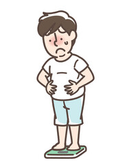 体重を気にする男性