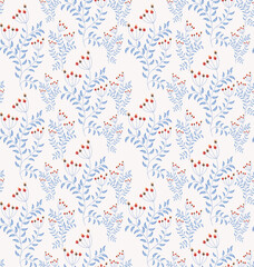 seamless small vector flower design pattern  on   background