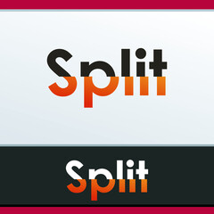 split logo vector download eps file