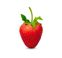 Strawberry isolated on white background. Clipping Path