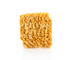 Instant noodles isolated on white background