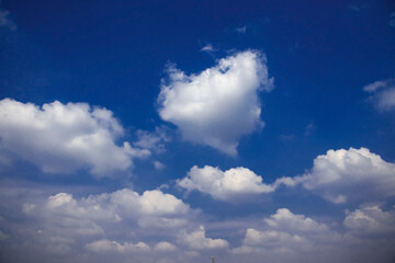 blue sky and clouds