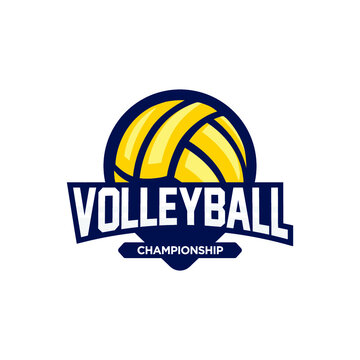 Sport Volleyball Logo. American style. 