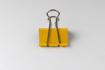 Iron tongs on a white background
