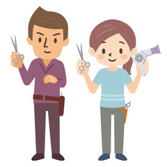 色々な職業の働く人々 Wall Mural Wallpaper Murals あんころもち Ankomando