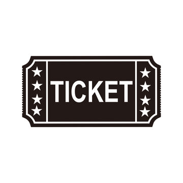 ticket icon vector illustration sign