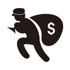 thief icon vector illustration sign