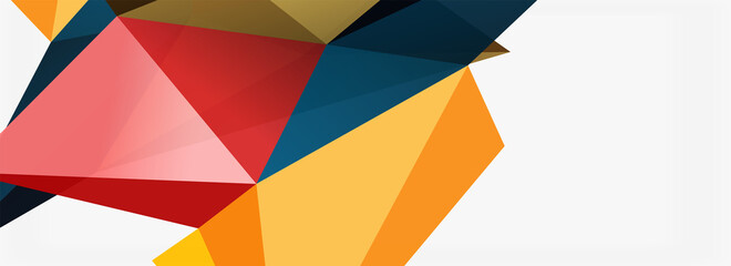 Fototapeta premium 3d mosaic abstract backgrounds, low poly shape geometric design