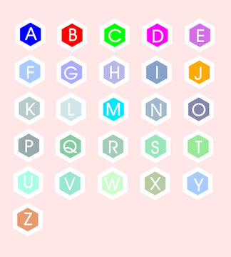 big ABC alphabets with white circle