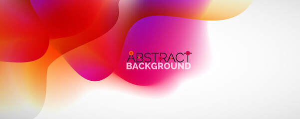 Fluid color gradient abstract background, trendy colorful wallpaper. Vector illustration for placards, brochures, posters, banners and covers