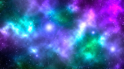 Obraz na płótnie Canvas Dark starry night in deep space