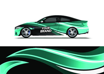Car decal wrap design vector. Abstract background for vehicle vinyl wrap. Background abstract stripe racing sport graphic designs kit for race car, rally, vehicle, livery and adventure