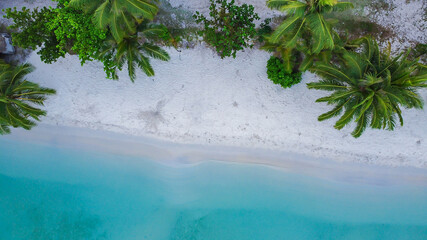Aerial view of Beautiful tropical beach on Koh kood in Thailand.