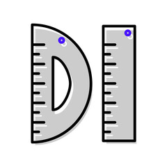 Obraz premium Ruler icon vector