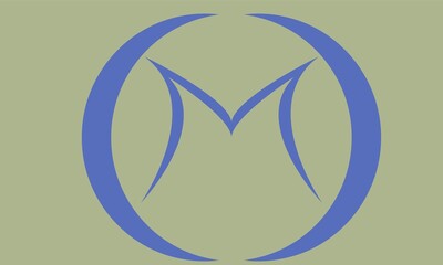 Naklejka premium M Logo Design - M Logo with Circle