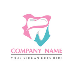 kenya map and teeth dental care symbol logo vector