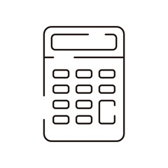 Online shopping vector line icon - app and mobile web responsive