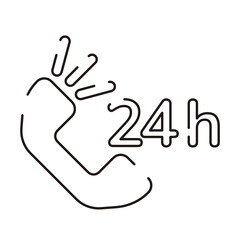 Online shopping vector line icon - app and mobile web responsive