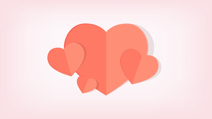 Valentine's day poster design. Valentine's day wallpaper. Valentine poster card.