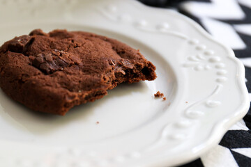 Close up Chocolate Chip Cookie 