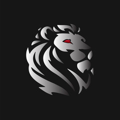 Lion abstract logo design template